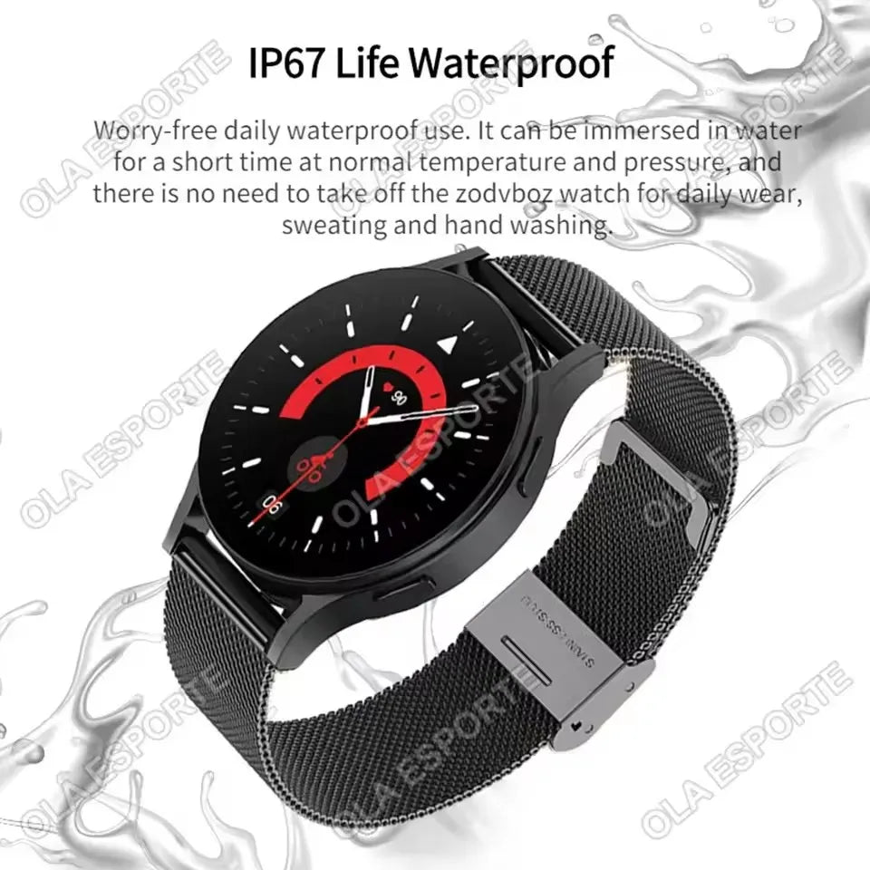 Bluetooth Smartwatch – Heart Rate & Blood Pressure Monitor for Men & Women