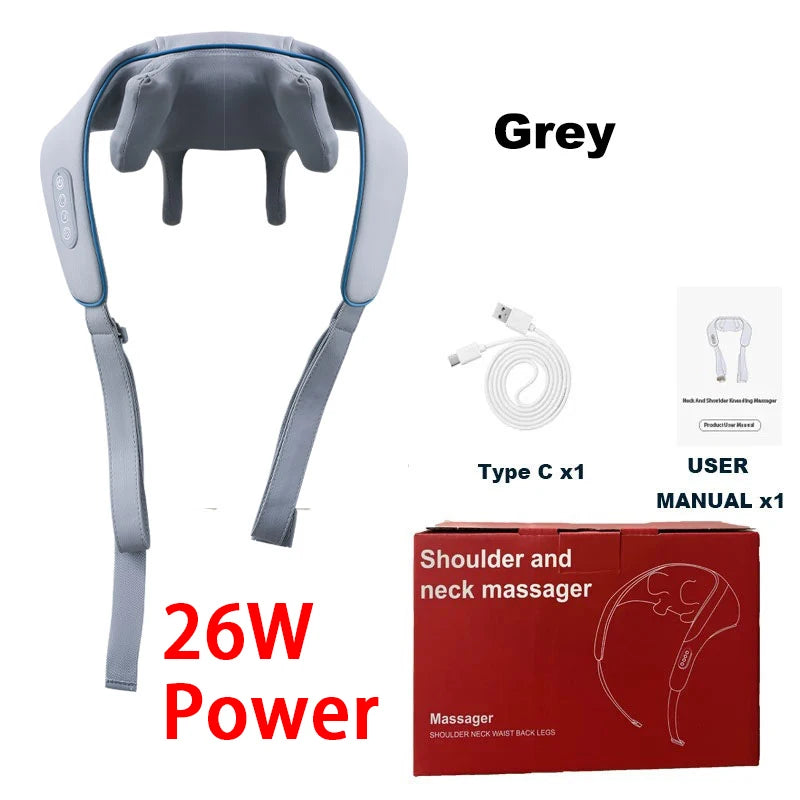 Shiatsu Neck & Shoulder Massager Shawl – Back Muscle Relaxer