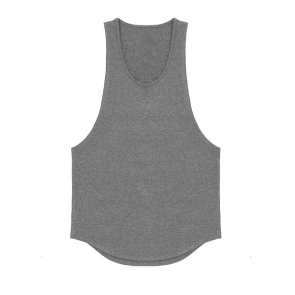 Men’s Cotton Muscle Tank – Sleeveless Gym & Running Top