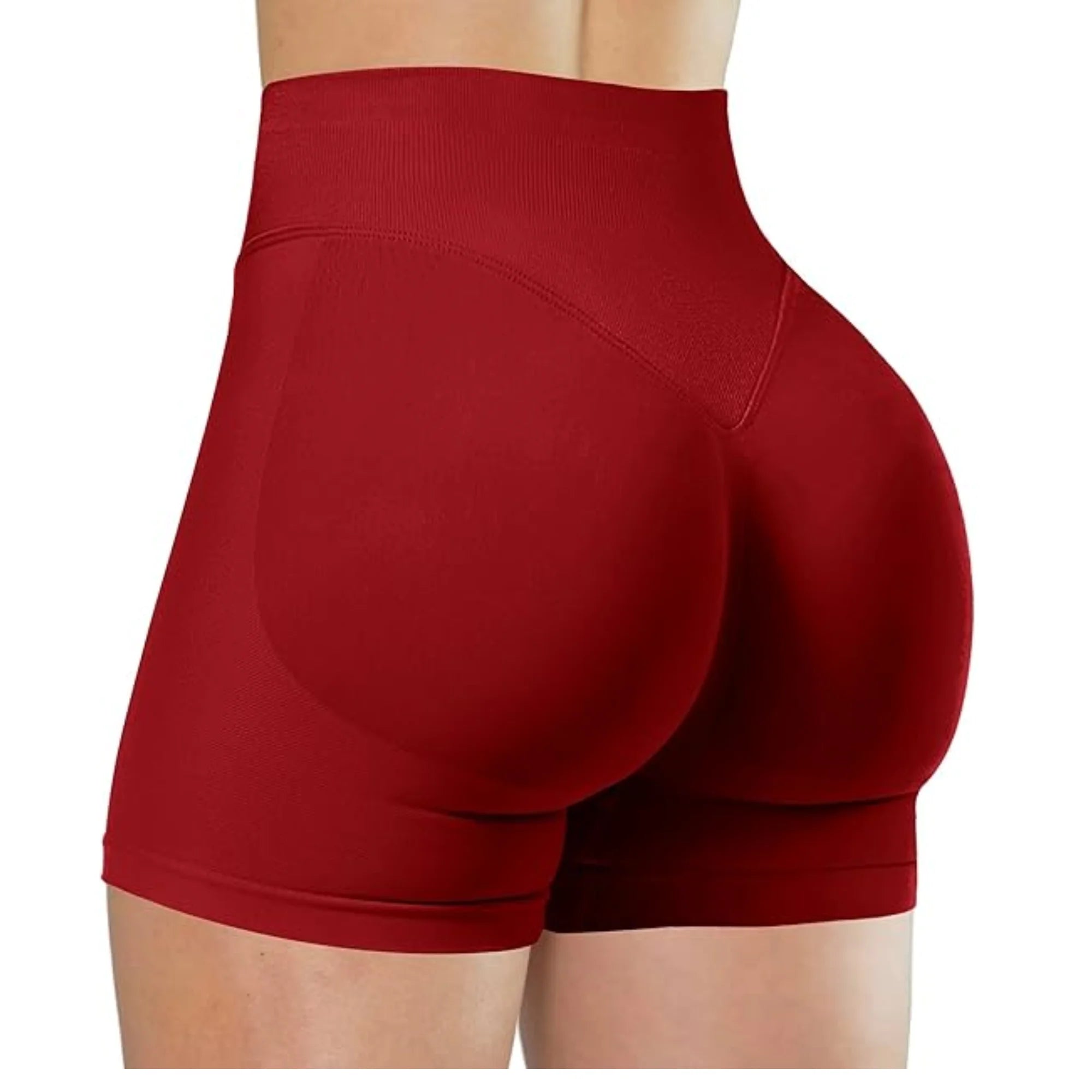 Women’s High-Waist Summer Yoga Shorts – Solid Color Fitness Leggings