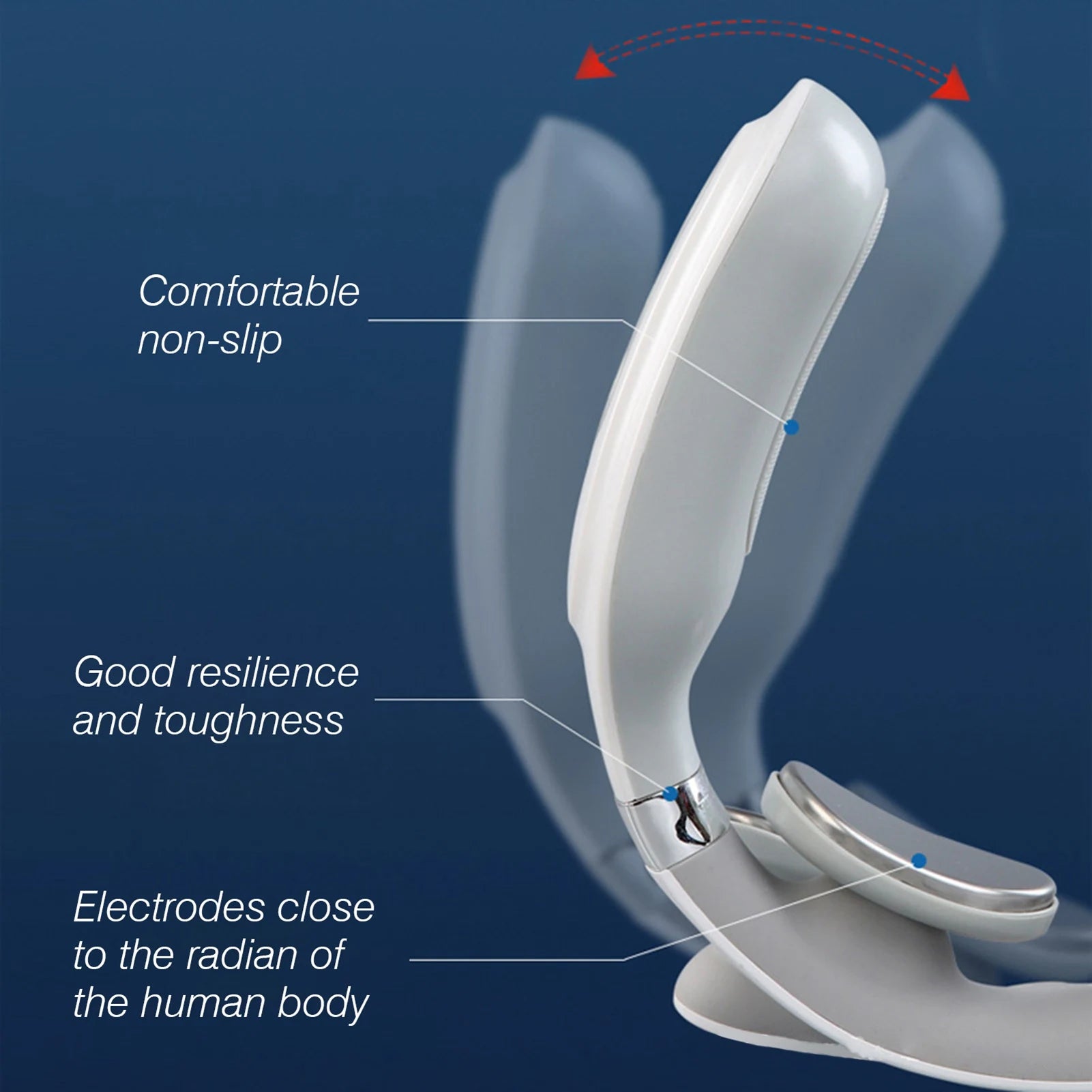 4-Head Neck Massage Machine – Heating & Vibration Cervical Spine Massager