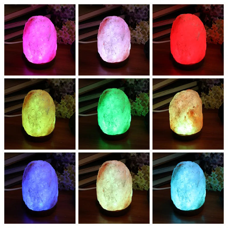 Himalayan Salt Lamp – LED RGB USB Nightlight