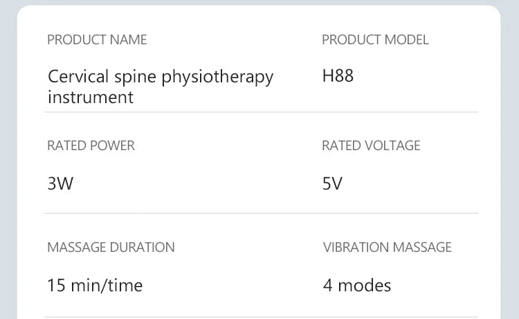 Rechargeable Vibration Neck Massager – Pulse & Hot Compress