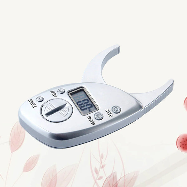 Silver Clamp Skin Caliper – Portable Body Fat Analyzer