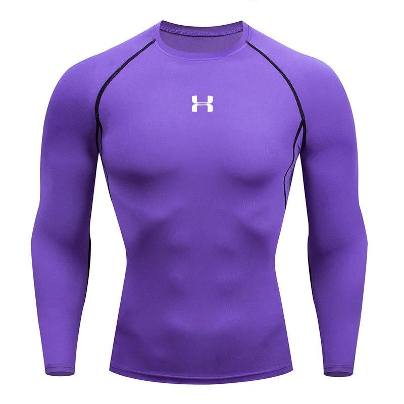 Men’s Compression Long-Sleeve T-Shirt – Gym & Running Top