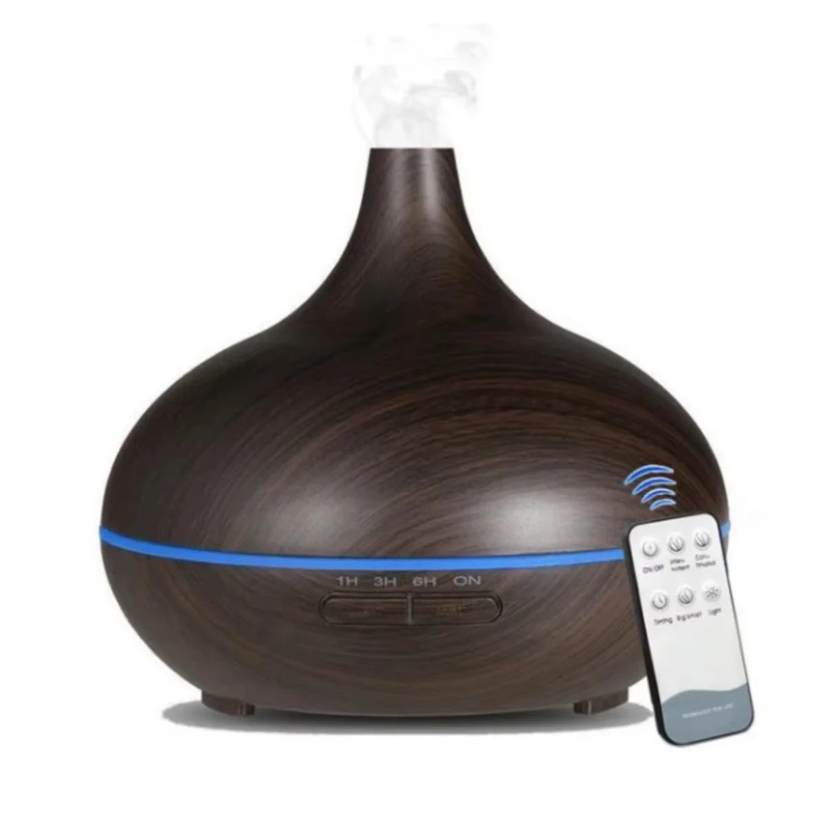 500ML Wood Grain Ultrasonic Aroma Diffuser – Humidifier with Remote