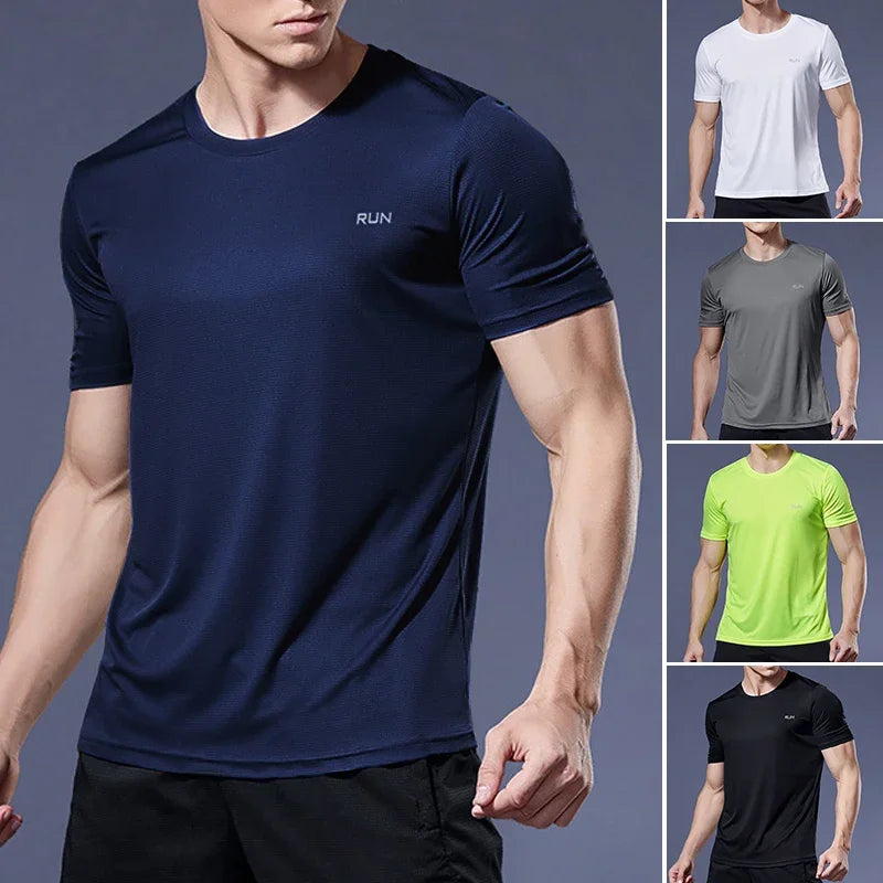Men’s Quick-Dry Summer Gym T-Shirt – Running & Fitness Top