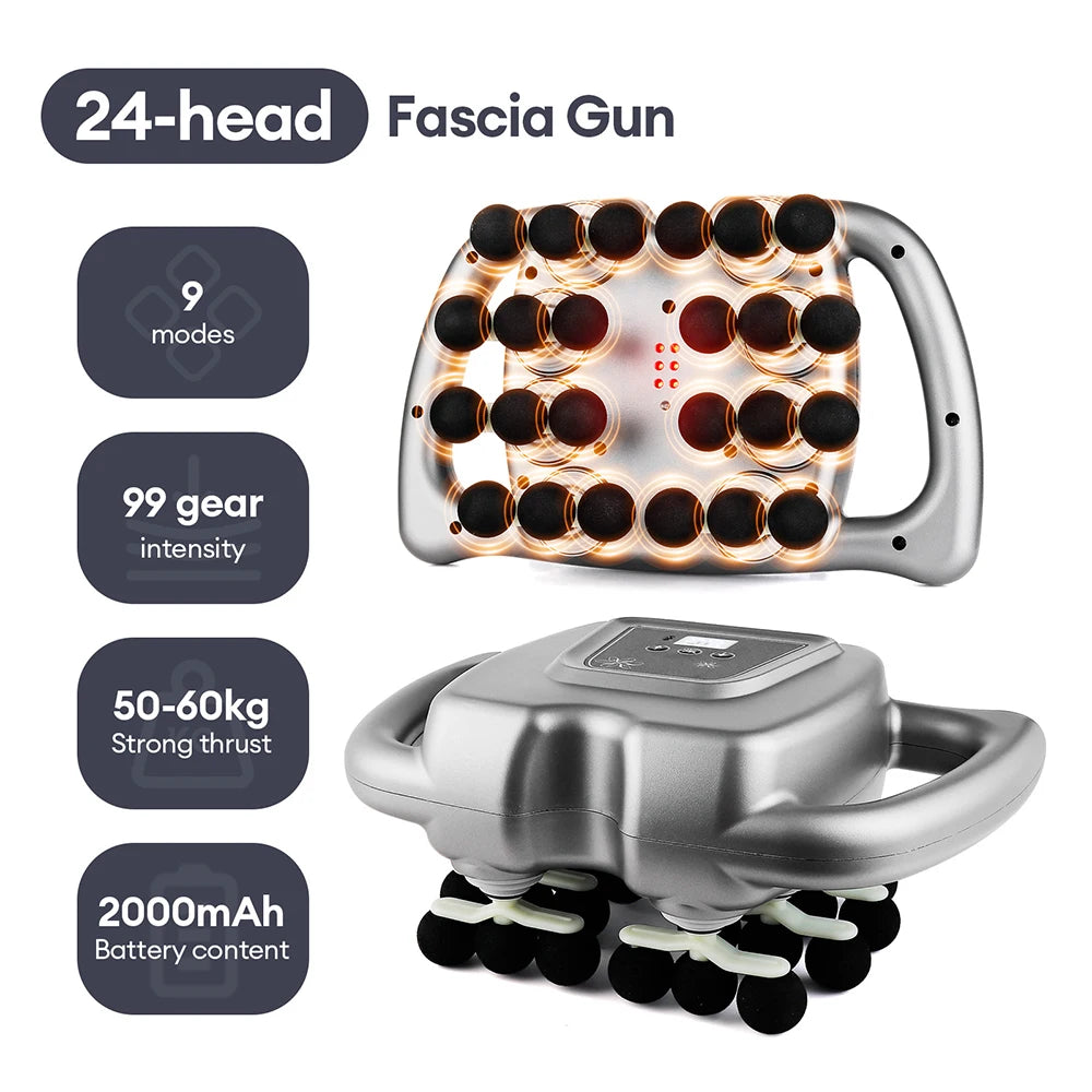42-Head Fascia Gun – High-Frequency Muscle Massager