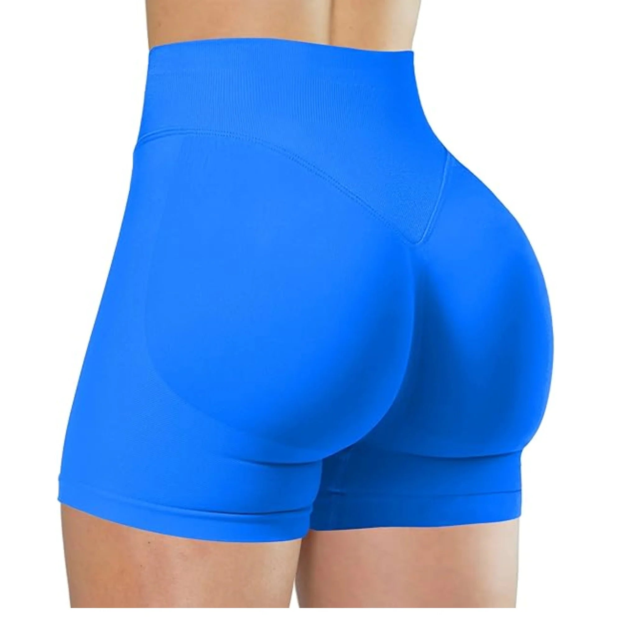 Women’s High-Waist Summer Yoga Shorts – Solid Color Fitness Leggings