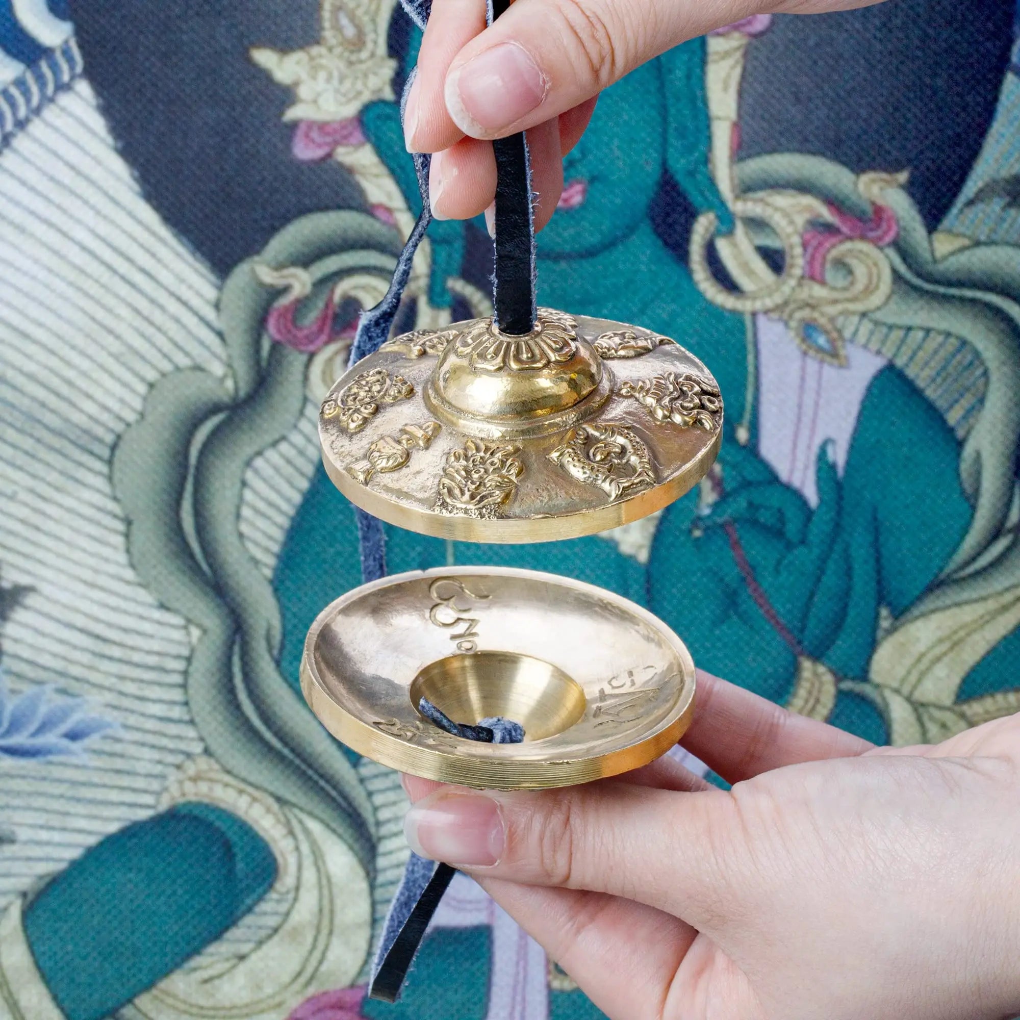 Tibetan Tingsha Cymbals – 2pcs Meditation Brass Chime
