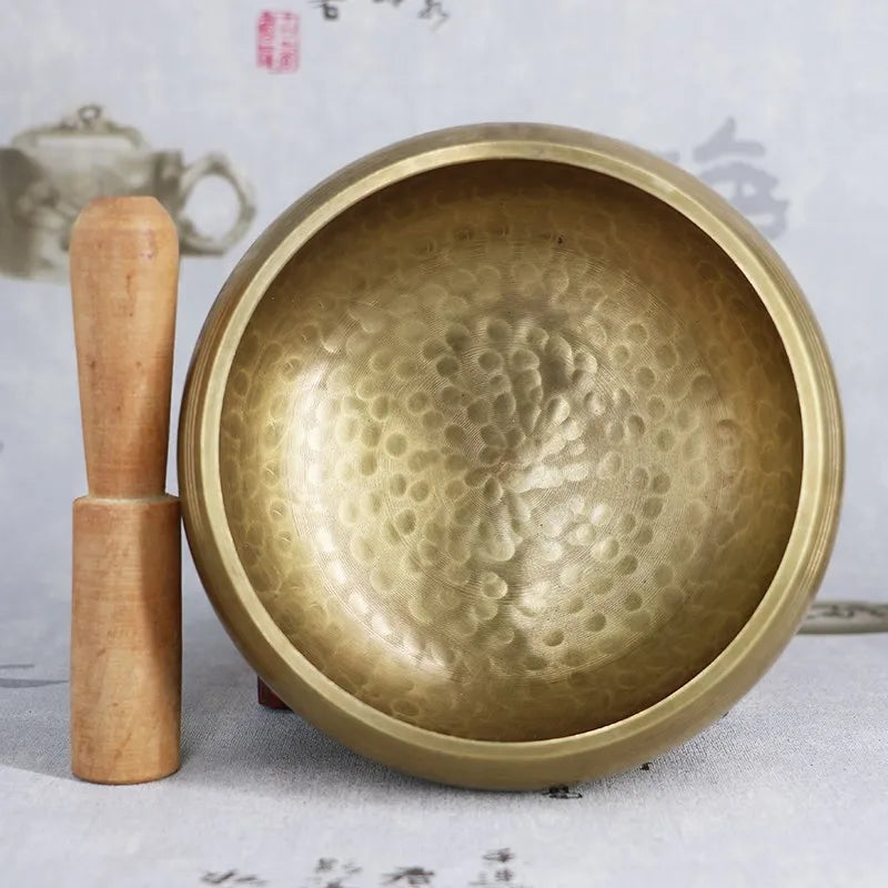 Handmade Sanskrit Singing Bowl – Yoga & Meditation Brass Bowl