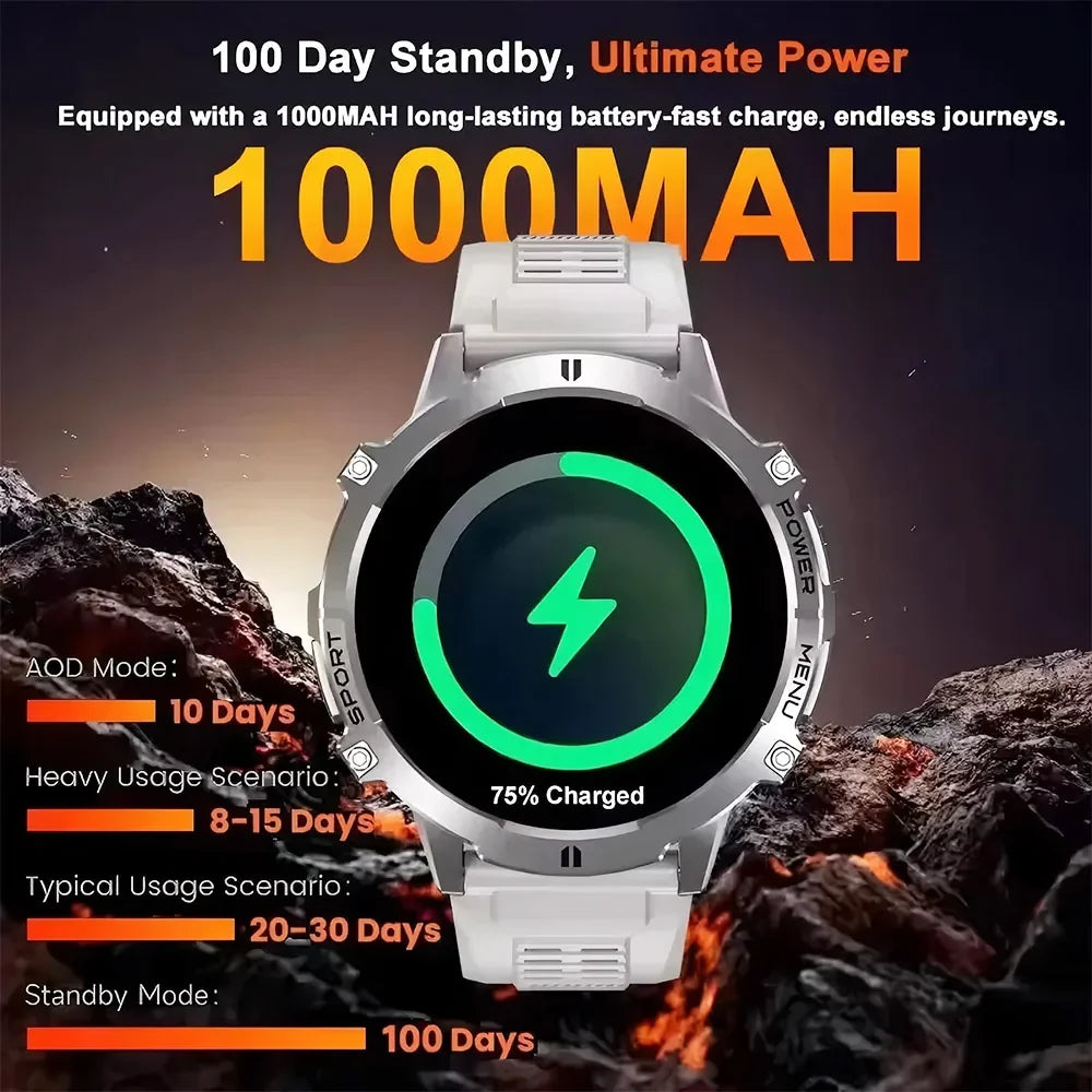 TANK X3 Smartwatch – 1.73" AMOLED GPS Sports Tracker