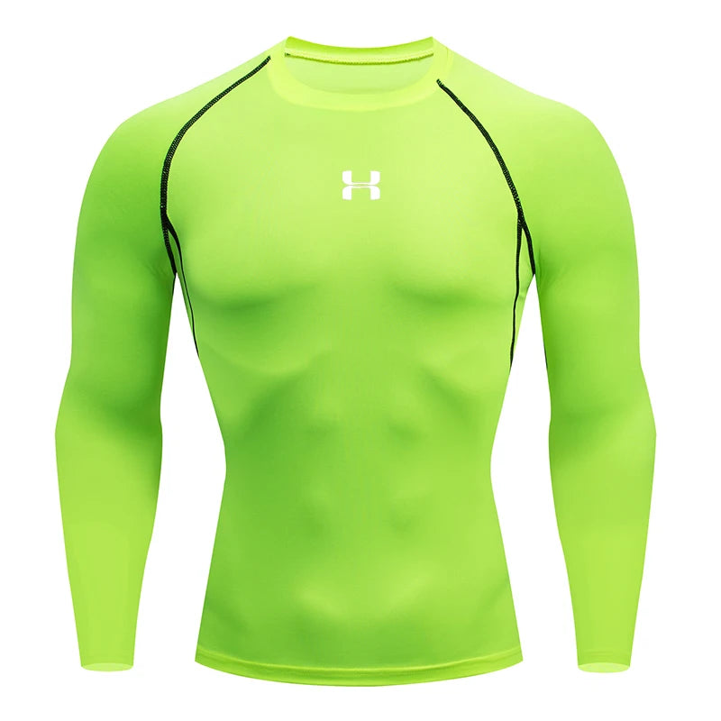 Men’s Compression Long-Sleeve T-Shirt – Gym & Running Top