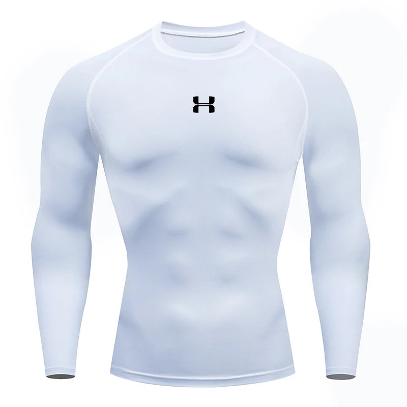 Men’s Compression Long-Sleeve T-Shirt – Gym & Running Top