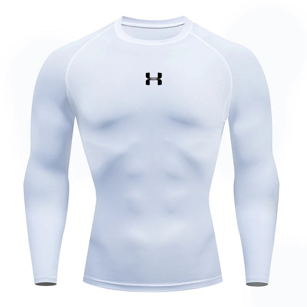 Men’s Compression Long-Sleeve T-Shirt – Gym & Running Top