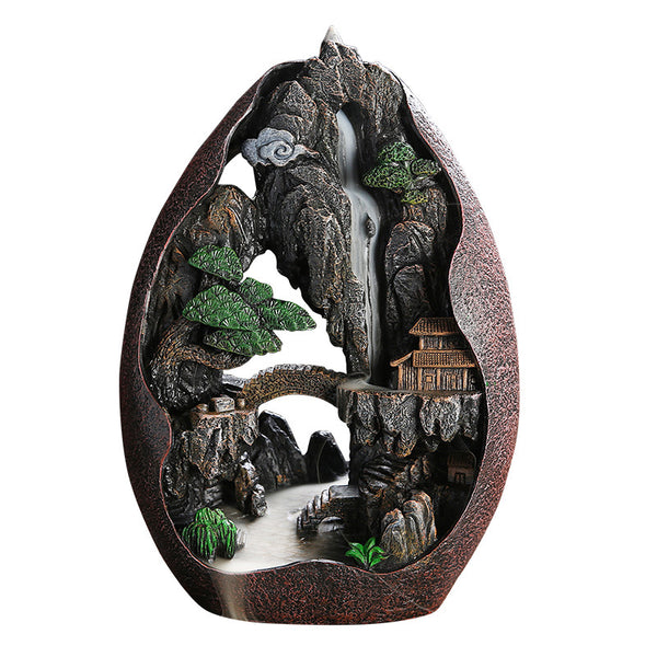Backflow Incense Burner – Smoke Waterfall Resin Censer