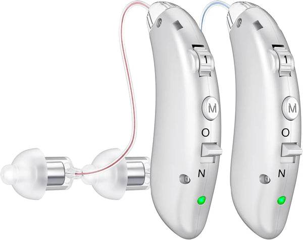 Rechargeable BTE Hearing Aid – Noise-Cancelling Sound Amplifier