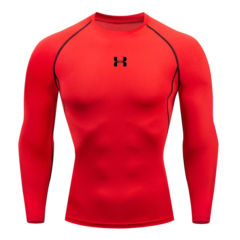 Men’s Compression Long-Sleeve T-Shirt – Gym & Running Top