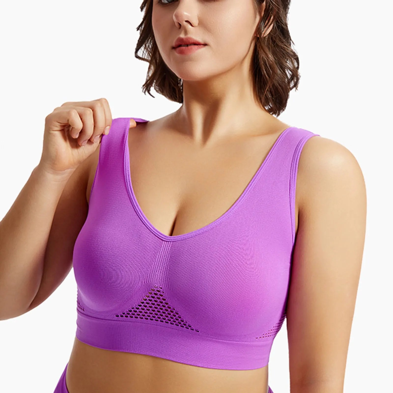 Women’s Shockproof Sports Bra – High-Support Yoga & Fitness Top