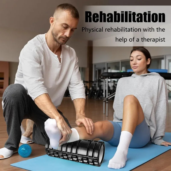 Yoga Foam Roller – Fitness & Muscle Massage Wheel