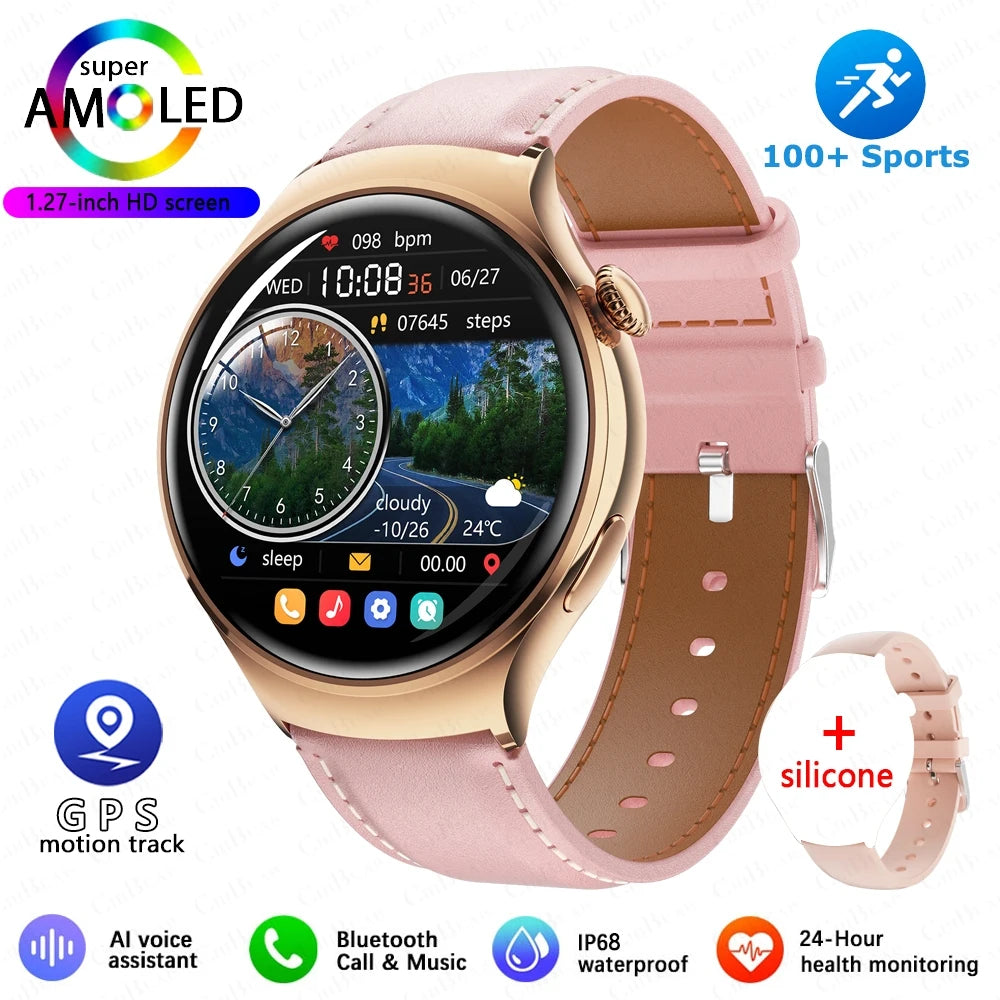 2025 Women’s Smartwatch 4 Mini – GPS, NFC & Heart Rate Tracker
