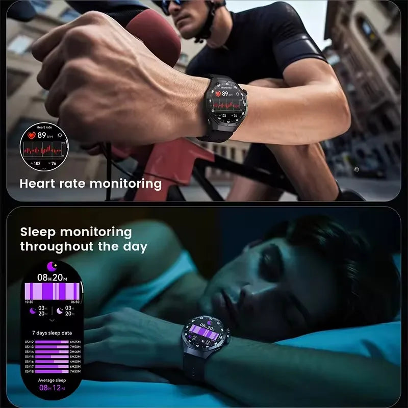 GT5 Pro Smartwatch – HD AMOLED GPS Heart Rate Tracker