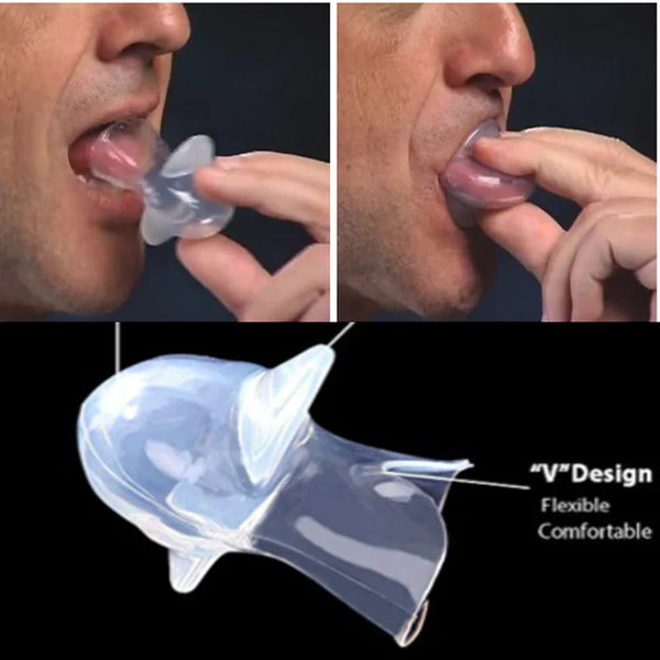 Medical Silicone Anti-Snore Tongue Retainer – Sleep Apnea Aid
