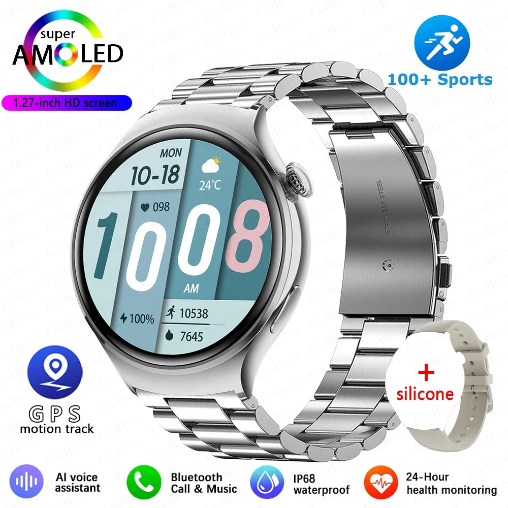 2025 Women’s Smartwatch 4 Mini – GPS, NFC & Heart Rate Tracker