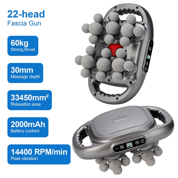 42-Head Fascia Gun – High-Frequency Muscle Massager
