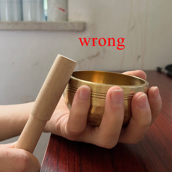 Handmade Sanskrit Singing Bowl – Yoga & Meditation Brass Bowl