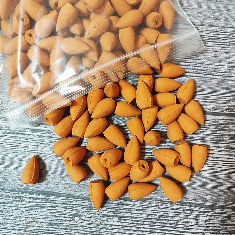 Backflow Incense Cones – Natural Sandalwood & Lavender 60pcs