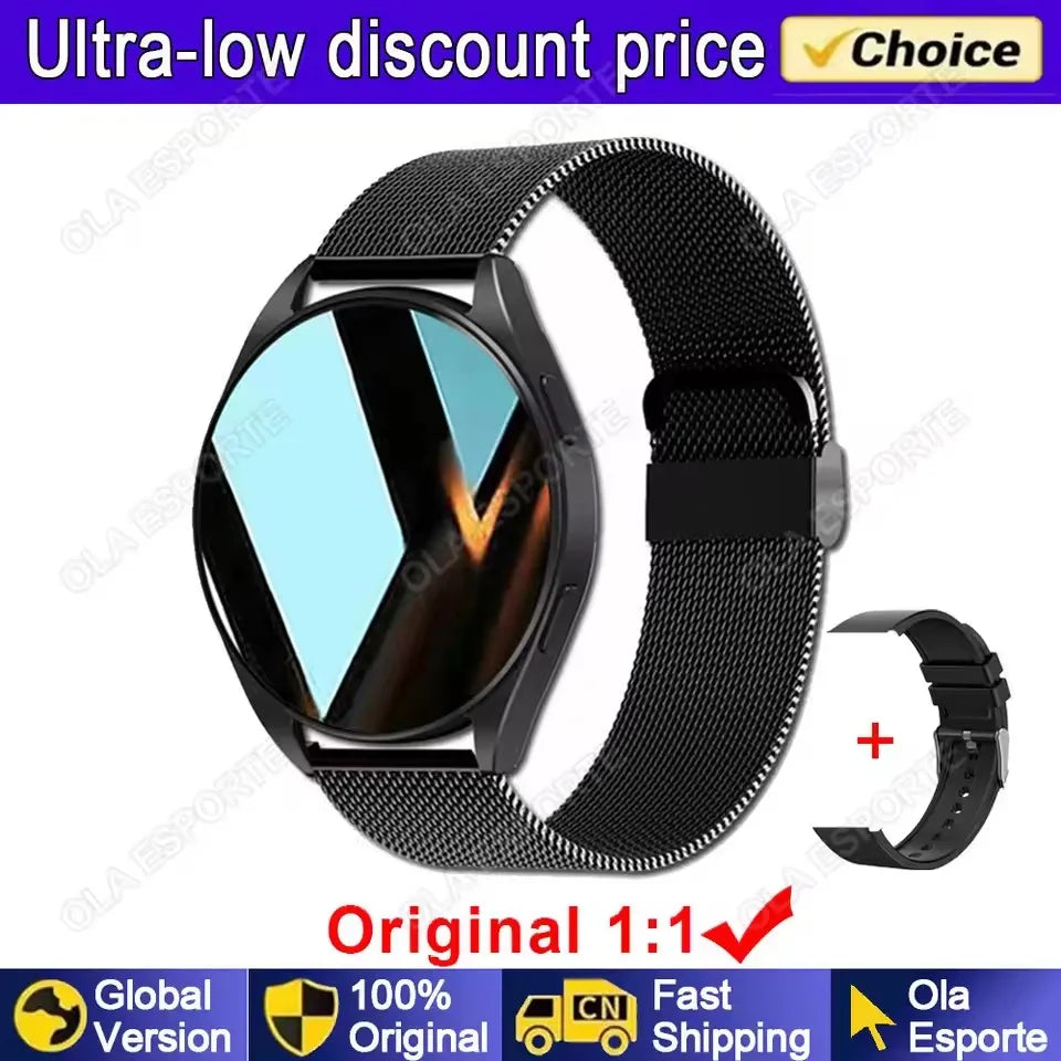 Bluetooth Smartwatch – Heart Rate & Blood Pressure Monitor for Men & Women