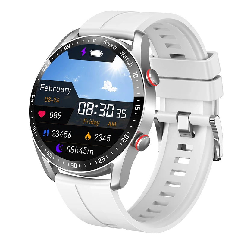 ECG+PPG Bluetooth Smartwatch – Men’s Health & Sports Tracker