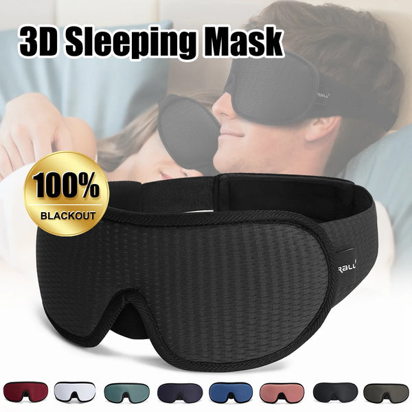 3D Sleep Mask – Soft Padded Eye Shade Blindfold