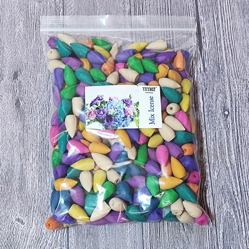 Backflow Incense Cones – Natural Sandalwood & Lavender 60pcs