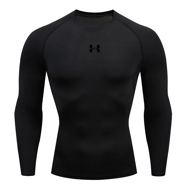 Men’s Compression Long-Sleeve T-Shirt – Gym & Running Top