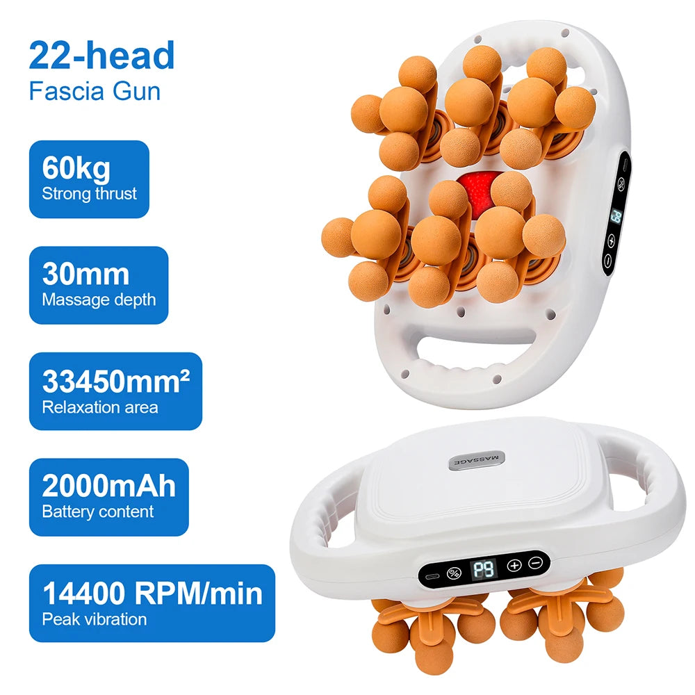 42-Head Fascia Gun – High-Frequency Muscle Massager