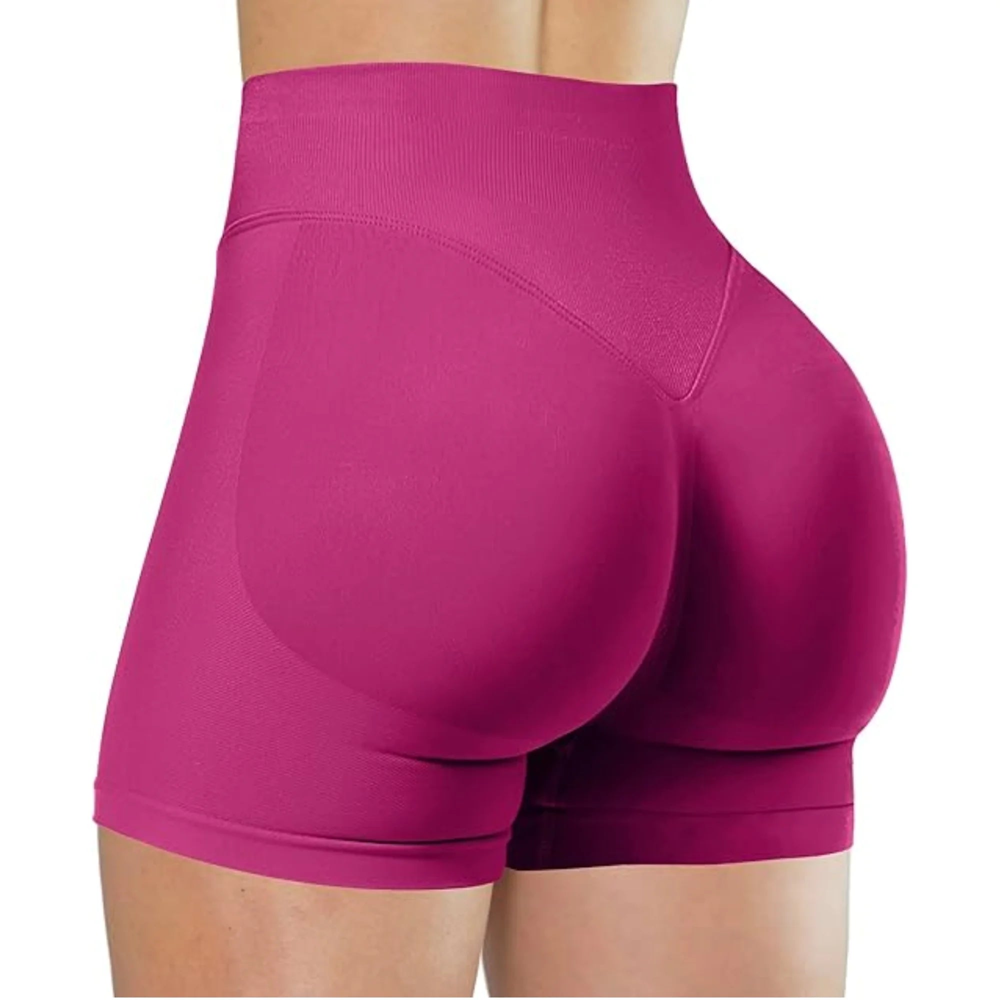 Women’s High-Waist Summer Yoga Shorts – Solid Color Fitness Leggings
