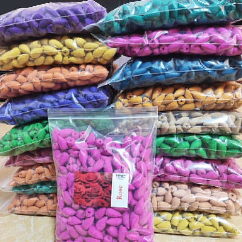 Backflow Incense Cones – Natural Sandalwood & Lavender 60pcs