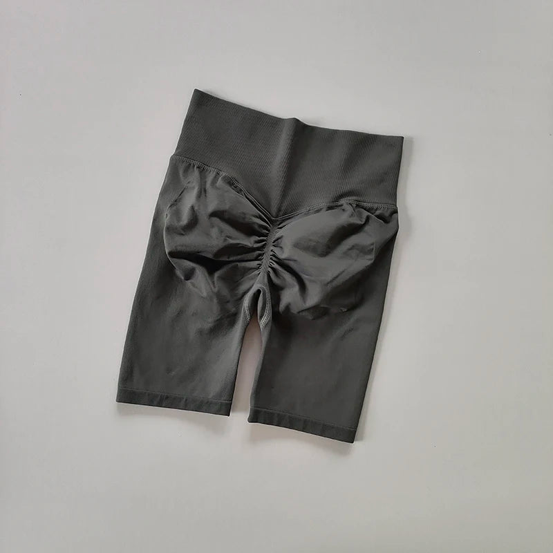 Women’s High-Waist Yoga & Fitness Shorts – Hip Push-Up Design