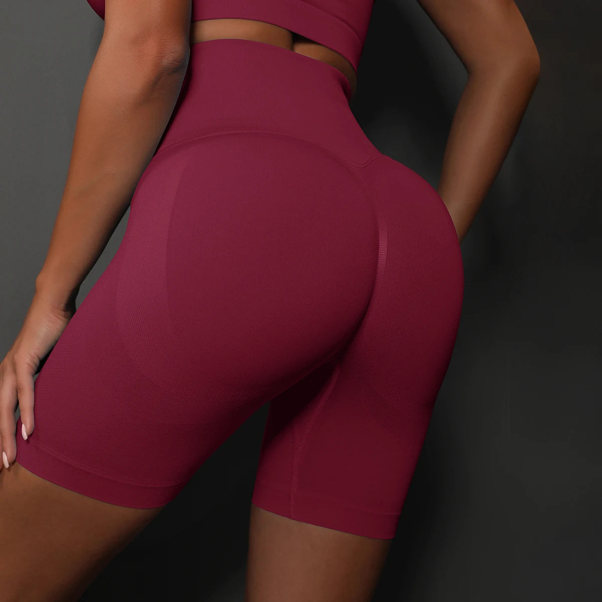 Women’s High-Waist Seamless Yoga & Fitness Shorts