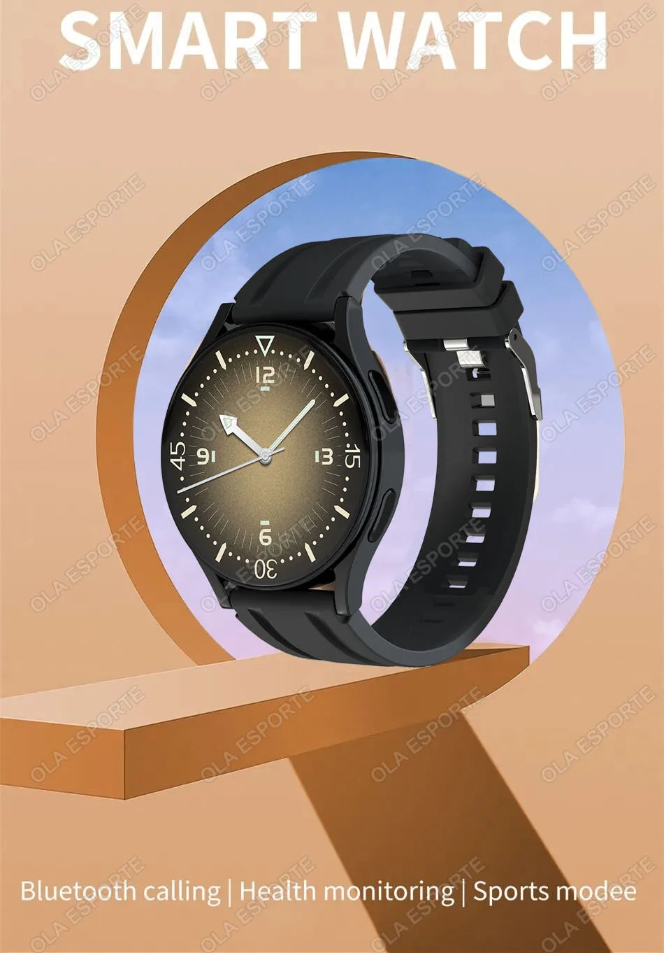 Bluetooth Smartwatch – Heart Rate & Blood Pressure Monitor for Men & Women