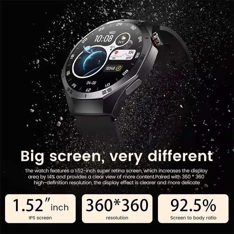 GT5 Pro Smartwatch – HD AMOLED GPS Heart Rate Tracker