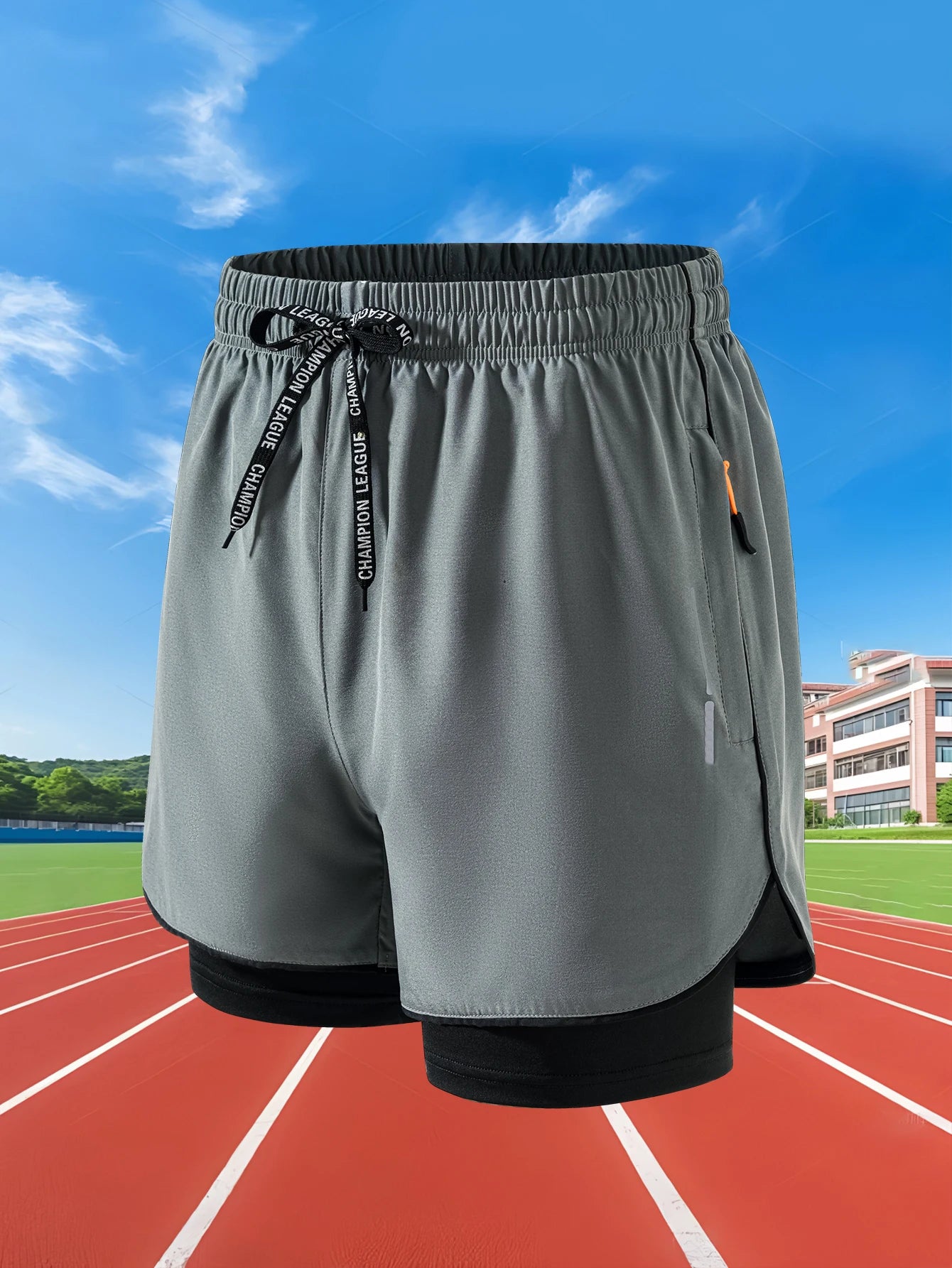 Men’s 2-in-1 Running Shorts – Quick Dry Gym Workout