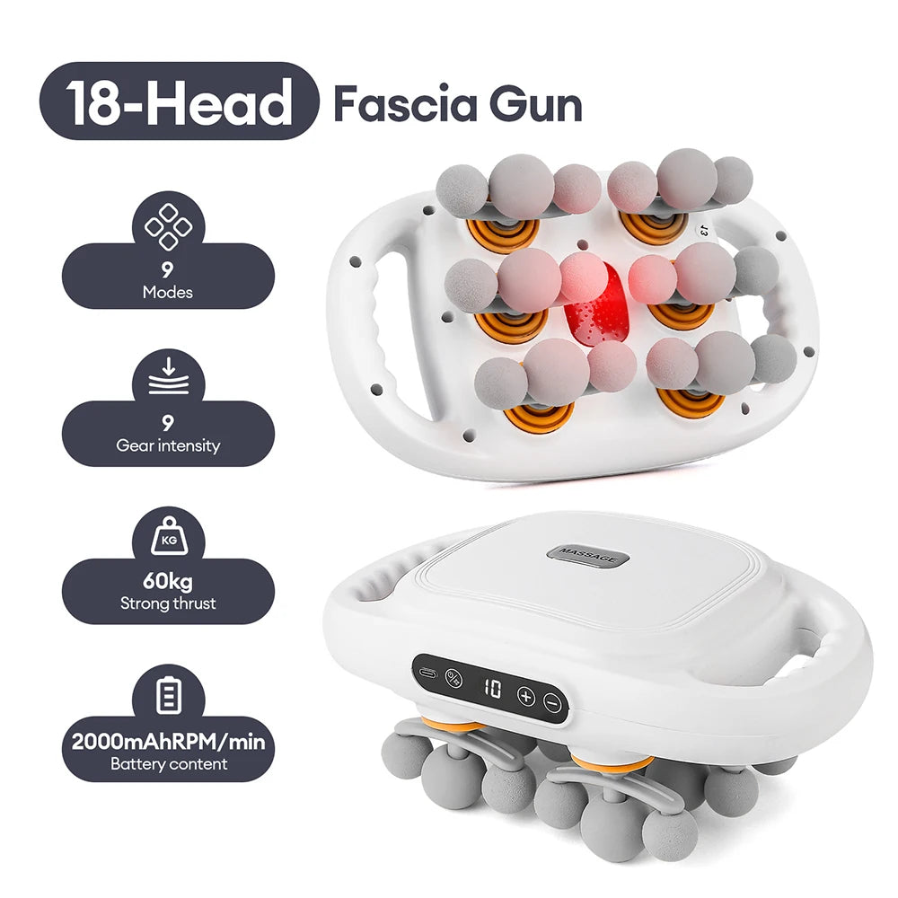 42-Head Fascia Gun – High-Frequency Muscle Massager